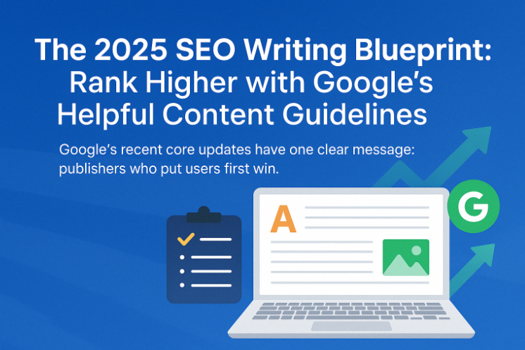 The 2025 SEO Writing Blueprint: Rank Higher with Google’s Helpful Content Guidelines