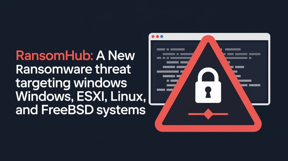 RansomHub: A New Ransomware Threat Targeting Windows, ESXi, Linux, and FreeBSD Systems