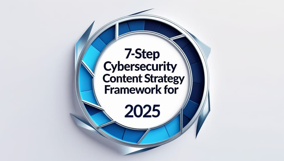 7-Step Cybersecurity Content Strategy Framework for 2025