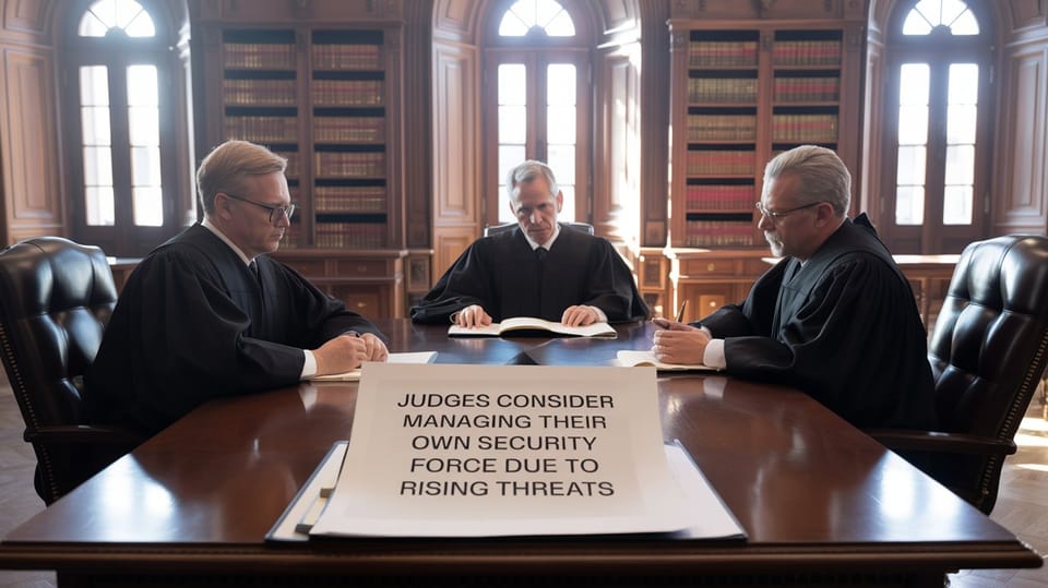 Judges Consider Managing Their Own Security Force Due to Rising Threats