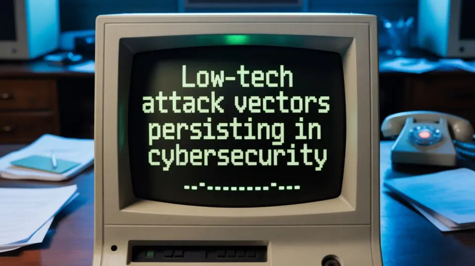 Low-Tech Attack Vectors Persisting in Cybersecurity