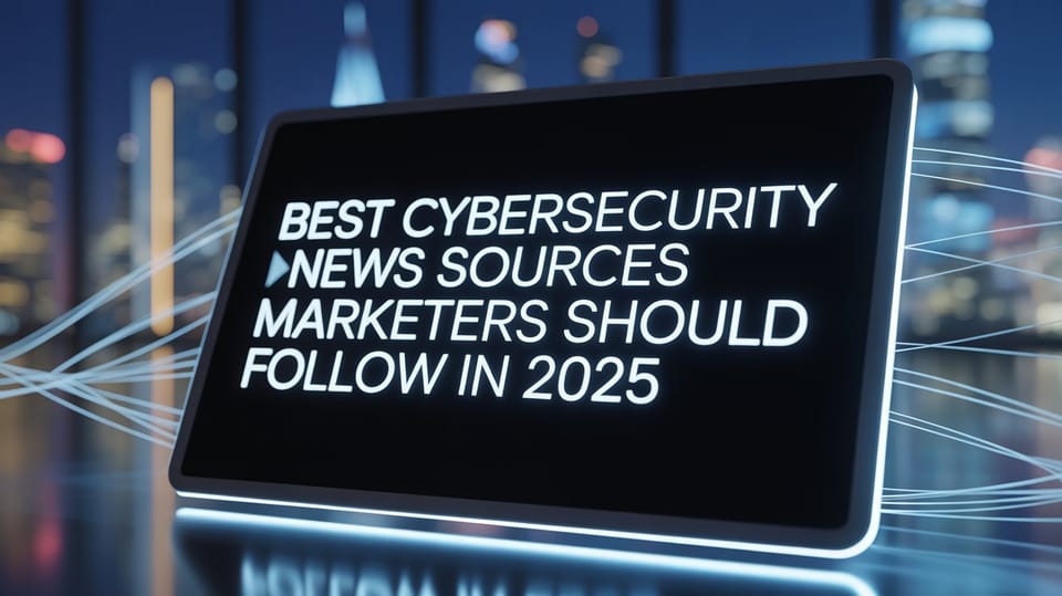 Best Cybersecurity News Sources Marketers Should Follow in 2025