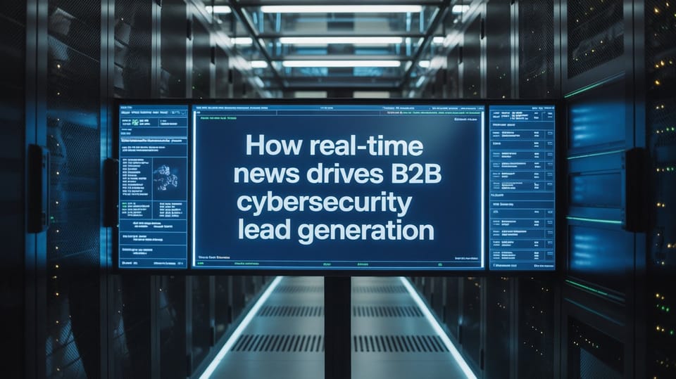 How Real-Time News Drives B2B Cybersecurity Lead Generation